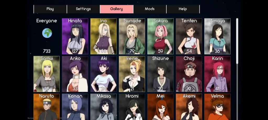Naruto Kunoichi Trainer Mod APK Unlocked All